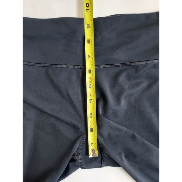 Ladies Under Armour UA Fly-By Compression Capri Leggings Black/Blue Size S - Picture 5 of 7